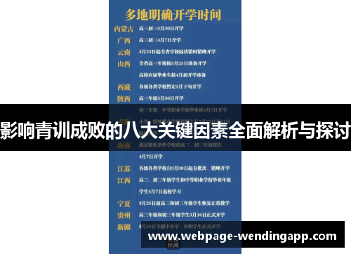 影响青训成败的八大关键因素全面解析与探讨