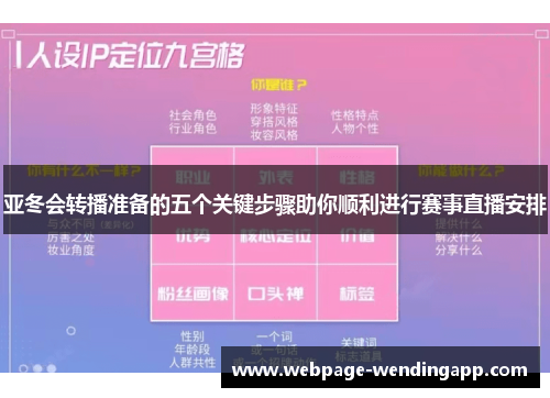 亚冬会转播准备的五个关键步骤助你顺利进行赛事直播安排