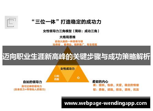 迈向职业生涯新高峰的关键步骤与成功策略解析 迈向职业生涯新高峰的关键步骤与成功策略解析