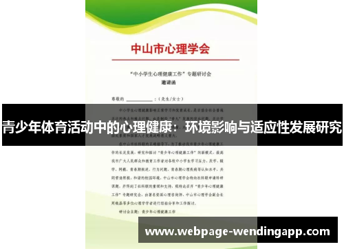 青少年体育活动中的心理健康：环境影响与适应性发展研究