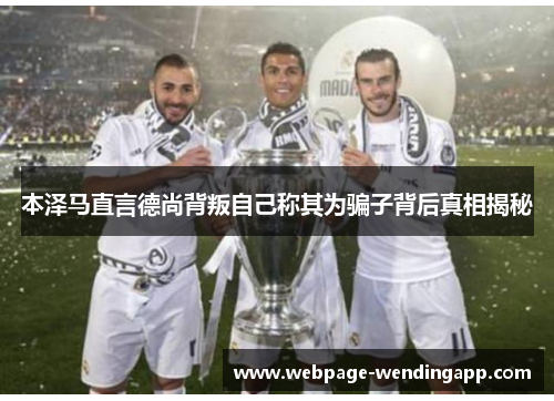 本泽马直言德尚背叛自己称其为骗子背后真相揭秘